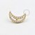 TN504 Topo Lua Cravejada Titânio PVD Gold - Imagem 1