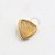 TN691 Topo Triangular Pedra Natural Titânio PVD Gold - Imagem 2