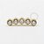 TN703 Topo Cluster 5 CZ Titanio PVD Gold - Imagem 1