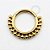 TN821 Segmento Frontal 8mm Esferas Titânio PVD Gold - Imagem 1