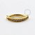 TN844 Navel Belly Clicker Cravejado Titânio PVD Gold - Imagem 1