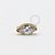 TN883 Topo Zirconia Navete Titânio PVD Gold - Imagem 1