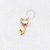 TN897 Topo Mini Tulipa CZ Titânio PVD Gold - Imagem 1
