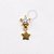 TN935 Topo Estrela CZ Pingente Estrela Titânio PVD  Gold - Imagem 1