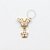 TN964 Topo Borboleta Pingente Flor Titânio PVD Gold - Imagem 1
