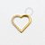 TN989 Coração Daith 10mm Cravejado Titânio PVD Gold - Imagem 2