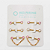 KOR08 Kit Nipple Rosa E Pérola Titânio PVD Gold - Imagem 1