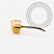 TN2186 Topo Navete CZ Amarelo Push Pin Titânio PVD Gold - Imagem 2