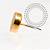 TN2189 Topo  Disco Cravejado CZ Push Pin Titânio PVD GOLD - Imagem 2