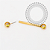 TN2201 Nipple CZ Flat Amarela Push Pin Titânio PVD Gold - Imagem 4