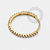 OR24 Argola Clicker Cravejada CZ Ouro 18k - Imagem 1