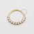 OR29 Argola Cravejada Frontal Ouro 18k - Imagem 1