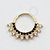 OR64 Segmento Frontal Cristal/Black Ouro 18K - Imagem 1