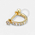 OR95 Joia Haste Reta Cravejada Ouro 18K - Imagem 1
