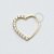 OR23 Coração Daith Cravejado Ouro 18K - Imagem 1