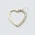 OR23 Coração Daith Cravejado Ouro 18K - Imagem 2
