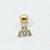 OR10 Microbell Trinity Zirconias Ouro 18k - Imagem 1