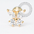 OR105 Microbell Borboleta Ouro 18K - Imagem 1