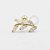 OR32 Microbell Galho 5 CZ Navetes Ouro 18k - Imagem 1