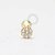 OR45 Microbell Mini Circulo Cravejado Ouro 18K - Imagem 1