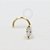 OR52 Nostril Zirconia Navete Ouro 18K - Imagem 1