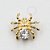 OR65 Topo Aranha Zirconia Ouro 18K - Imagem 1