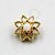 OR71 Topo Flor De Lótus Vazada Miolo Opala Ouro 18K - Imagem 1