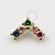 OR76 Topo Bumerangue Rainbow Ouro 18K - Imagem 1