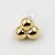 OR78 Topo Micro Trinity Esferas Ouro 18K - Imagem 1