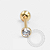 OR82 Microbell Fino 0.8mm Ouro 18K - Imagem 1