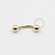 OR93 Microbell Curvo Tradicional 10mm Ouro 18K - Imagem 1