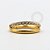TN1083 Segmento Duplo 1 Linha Cravejada Titânio PVD Gold - Imagem 1
