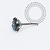 TN2221 Topo CZ  Vitrail Medium Push Pin Titânio ASTM F136 - Imagem 2