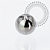 TN2223 Topo  Esferas Push Pin Titânio ASTM F136 - Imagem 2