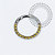 TN2251 Segmento Frontal CZ Amarelo Titanio ASTM F136 - Imagem 1