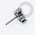 TN2269 Topo Coração CZ Push Pin  Titânio ASTM F136 - Imagem 2