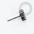 TN2266 Topo Trinity Circular CZ Push Pin Titânio ASTM F136 - Imagem 2