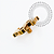 TN2263 Topo Cifrão Liso Titânio PVD Gold - Imagem 2