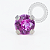 TT66 Topo CZ  Rose ProngSet Push Pin Titânio Mill® - Imagem 1
