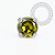 TT70 Topo CZ Peridot ProngSet Push Pin Titânio Mill® - Imagem 1