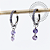 TN2306 Brincos Argola CZ Roxo Ping. 2 CZ Titânio ASTM F136 - Imagem 1