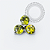 TN2313 Topo Trinity Lux Peridot Push Pin Titânio ASTM F136 - Imagem 1