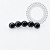 TN2328 Topo Cluster CZ Black  Titânio ASTM F136 - Imagem 1
