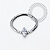 TN2329  Segmento Oval CZ Navete Frontal Titânio ASTM F136 - Imagem 1