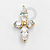 TN2332 Topo Piercing Mini Astra CZ Titânio PVD Gold - Imagem 1