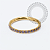 TN2334 Segmento Cravejado CZ Violeta Titânio PVD Gold - Imagem 3