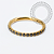 TN2335 Segmento Cravejado CZ  Black Titânio PVD Gold - Imagem 2