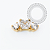 TN2343  Topo Mini Cluster 1 CZ Quadrada Titânio PVD Gold - Imagem 1