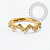TN2340 Segmento Wave CZ Titânio PVD Gold - Imagem 1