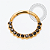 TN2463  Segmento CZ Frontal Black Titânio PVD Gold - Imagem 2